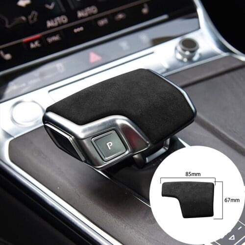 For Audi A6 A7 SQ8 RS6 RS7 Q8 S8 2017-2020 Alcantara Suede Car Knob Gear Head Panel Strip Covers Trim Sticker Car-styling