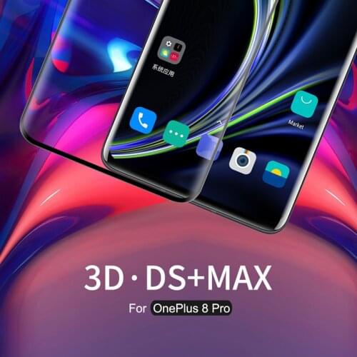 For Oneplus 8 Glass Film Original 3D DS+MAX Protective Screen Protector For Oneplus 8 Pro Tempered Glass 9H Safety NILLKIN