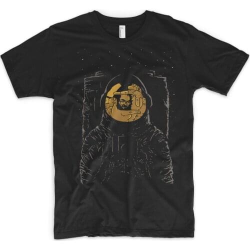 Moon Landing T Shirt Ufo Alien Movie Illuminati Conspiracy Theory Kubrick Space Brand Cotton Men Basic Tops Fitness T-Shirt