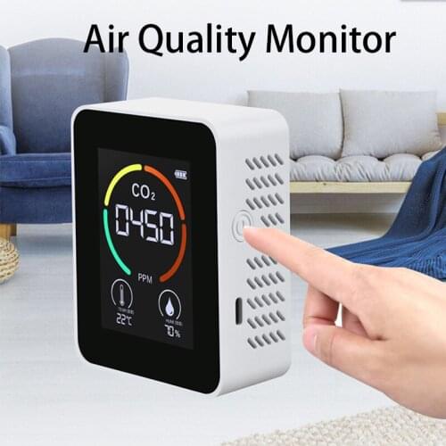 CO2 Meter CO2 sensor Air Quality Tester Temperature Humidity Measuring Device Carbon Dioxide Monitor Gas Detector Gas Analyzer