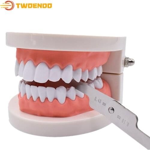 Dental Tooth Gap Measuring Ruler Interproximal Reduction Gauge Orthodontic (Only Gap Measuring Ruler)