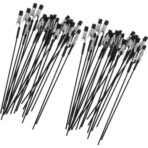 MagiDeal 40Pcs 17.8cm Airbrush Alligator Clip Military Model Color Inkjet Painting Sticks Tools for Gundam Figure Toy