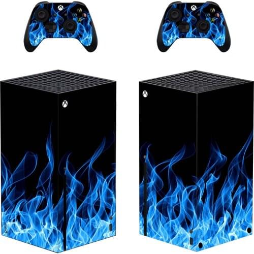 Flame Style Xbox Series X Skin Sticker for Console & 2 Controllers Decal Vinyl Protective Skins Style 1