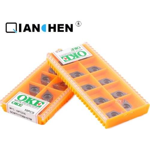 OKE 10pcs/lot High Precision High Performance High Strength CNC DCMT11T304-OTM OP1215 Industry Carbide Inserts Hard Alloy