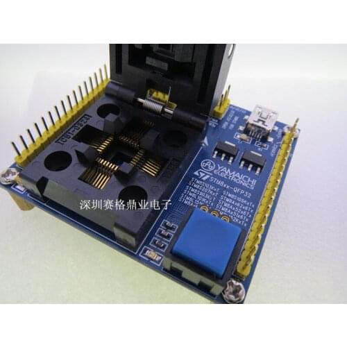 Original ST IC Test Seat STM8Ax52x6 STM8Ax62x Burning Programm STM8Ax51x6 STM8Ax61x6 Socket Adapter