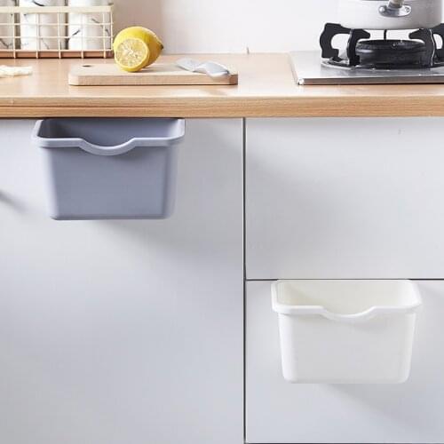 Cupboard Door Back Hanging Cans Home Organizer Food Container Kitchen Cabinet Door Hanging Trash Garbage Bin Can Storage Boxes