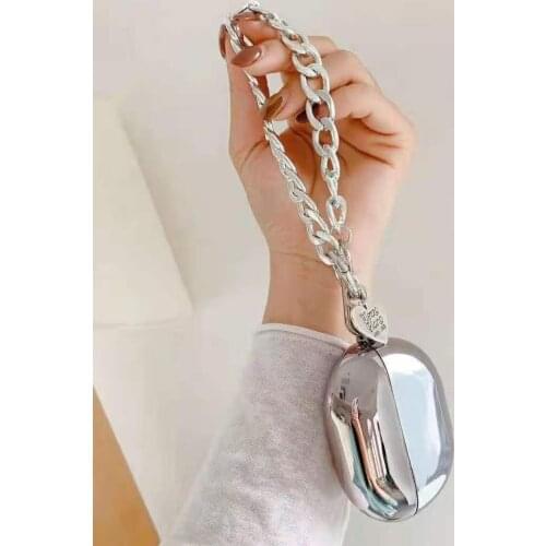 Luxury Plating For Huawei Freebuds Pro Case Smooth Box Soft Wireless Bluetooth Earphone Protect Cover Accessories Chain Bracelet