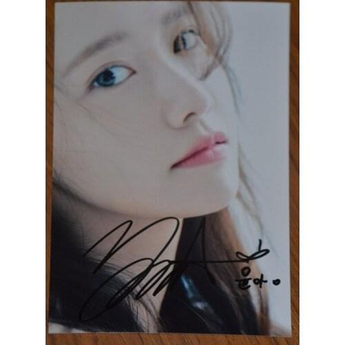 Hand signed SNSD Yoona autographed photo 5*7 A WALK TO REMEMBER K-POP 11 versions 69I