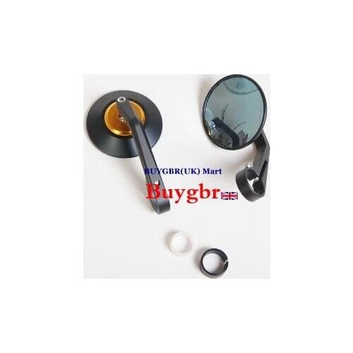 Universal mirror Gold black Zigzag