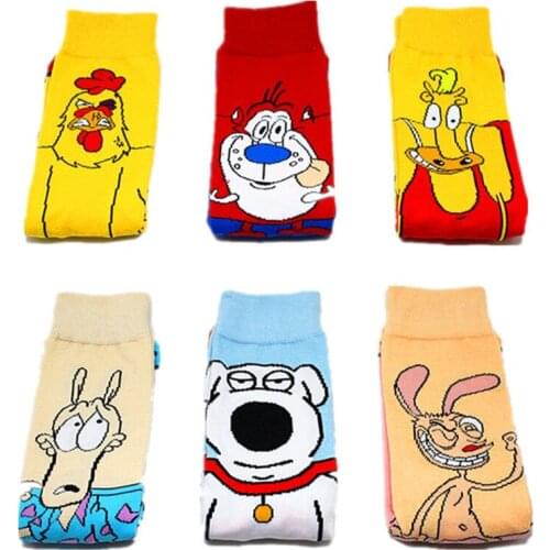 High quality Anime socks Funny animal sock good friend Cosplay Superhero Cotton cartoon personality tube socks stockings prop