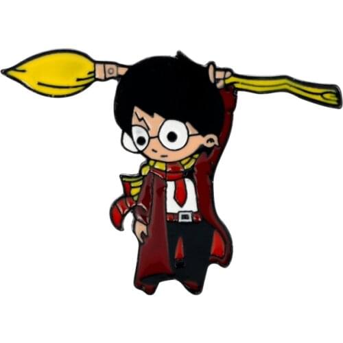 HP Movie Jewelry Cute Cartoon Brooch Pin Classic Badge Pins Kids Fans Christmas Party Cosplay Gift-40