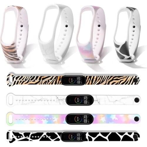 Slim Smart Watch Protective Case Cover Silicone Wristband for Xiaomi Mi Band 6 5 4 3 Bracelet Replacement Wrist Strap