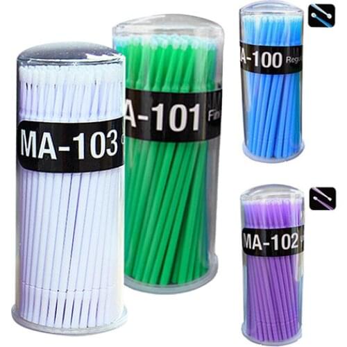 100 Pcs Small Disposable Eyelash Extension Micro Brush Applicators Mascara Eyelash Extension Mascara Applicator eyelashes Tool