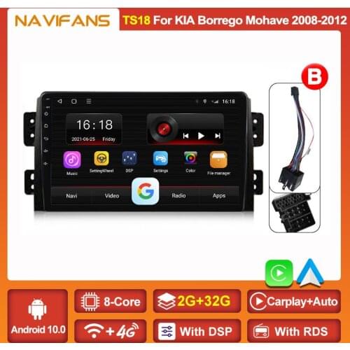 GPS 4G Wifi IPS RDS Android 11 For Kia Borrego Mohave 2008 2009 2010 2011 2012 Car Radio Multimedia Player GPS BT FM OBD2 TPMS