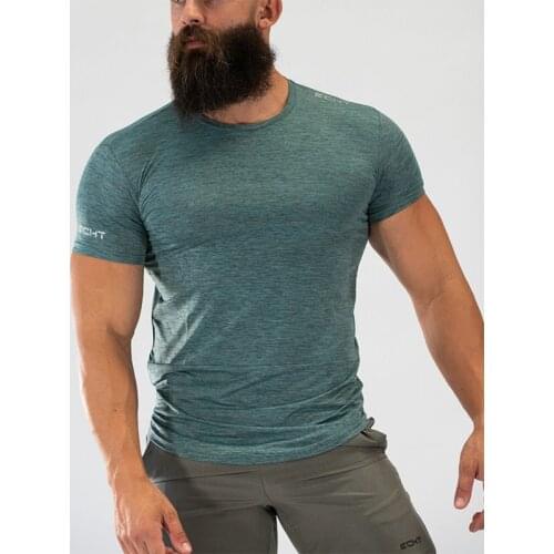 ECHT T-Shirt Mens Short Sleeves T Shirt Men Gyms Bodybuilding Skin Tight Thermal Compression Shirts Workout Top