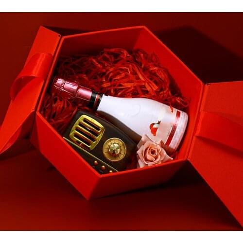 Sweet Bowknot Hexagonal Gift Box Wedding Candy Holder Birthday Party Festive DIY Packaging Case Supplies Products