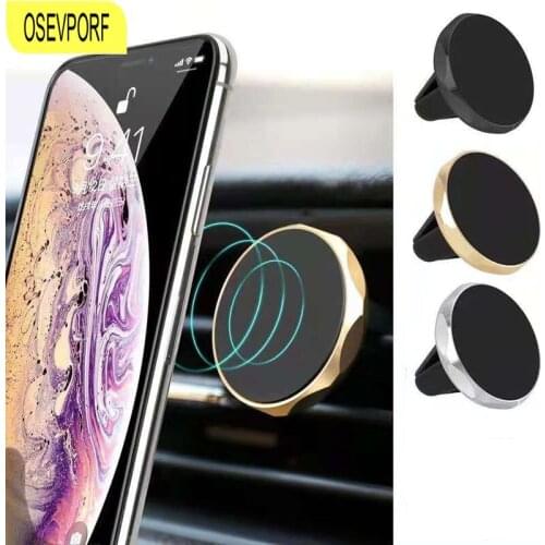 Magnetic Car Phone Holder For iPhone 11 12 X S Xiaomi Huawei Samsung Mini GPS Navigation Phone Stand in Car for Cellphone Mount