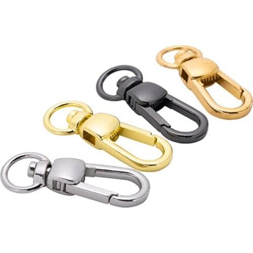 50pcs 9mm Bag Metal Buckles Dog Collar Bags Strap Chain Swivel Lobster Clasp Trigger Snap Hook DIY Hardware Accessories