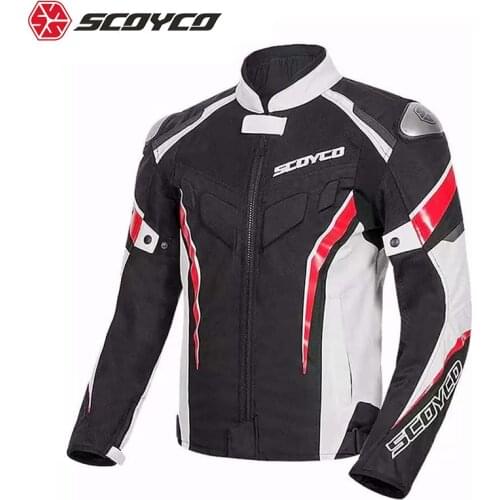 SCOYCO JK103 Motorcycle Jacket Protective Gear Reflective Summer Motocross Breathable Chaqueta Moto Protection