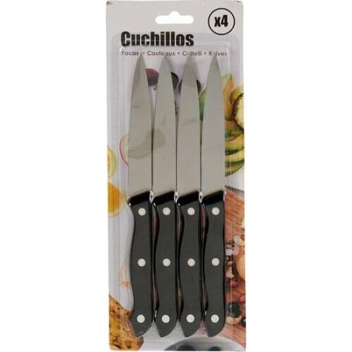 Knife Set Black (1,3 x 28 x 11 cm) (4 pcs)