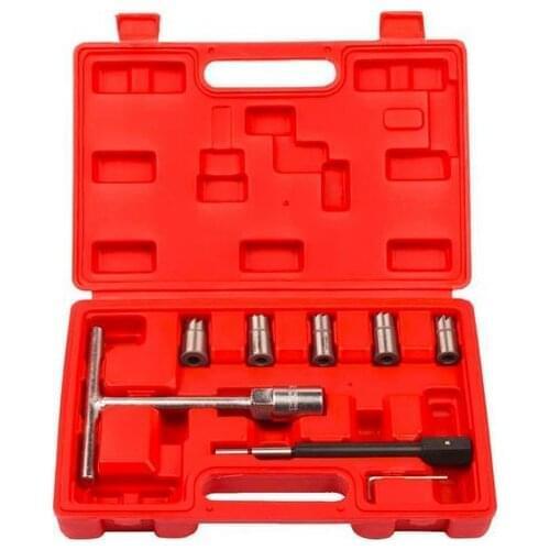 7pc/set Diesel Injector Cleaner Clean Carbon Remover Seat Cutter Cutting Tool Set