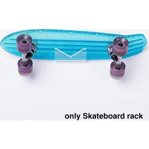 Skateboard Wall Mount Rack Display Stand Hanger Acrylic Longboard Deck Skate Scooter Skateboards Wall Holder D5QD