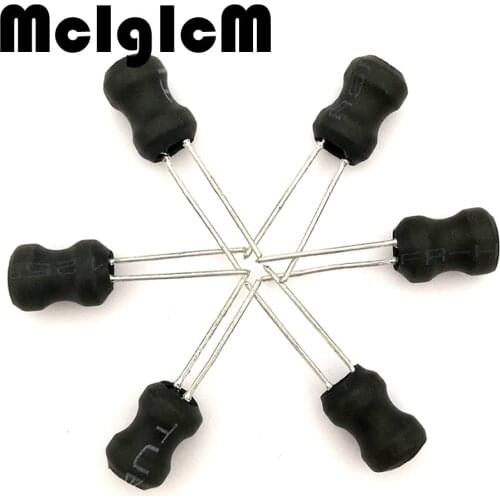 McIgIcM 1000pcs Unshielded Wirewound DIP power Inductor 0608(6*8mm) 150uH 220uH 330uH 470uH 1MH 2.2MH 3.3MH 4.7MH 10MH