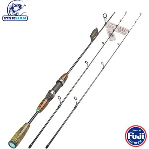 New Ul/L Fishing Rod 2Sec Spinning Ultra Light Rod Wood Hand Carbon Lure Fishing Rod Canne Peche Pesca Olta Joran Pancing Carp