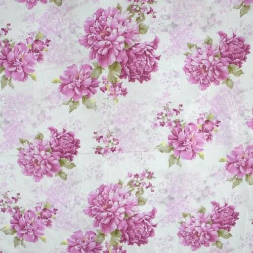 New arrive Printed Flower Baby Cotton Quilting Fabric for DIY Sewing Bed Sheet Dress making cotton fabric