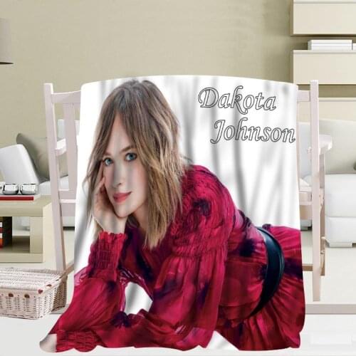New Arrival Custom Dakota Johnson Blanket Sofa New Blanket Portable Soft Blanket Bed Plane Travel Adult Home Blanket