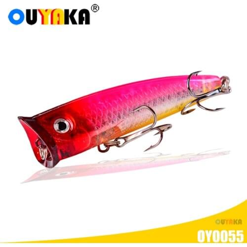 Popper Fishing Lure Weights 10.5g 7.5cm Floating Top Water Leurre Fake Pike Fish Pesca Accesorios Mar Equipment Angeln Zubehor