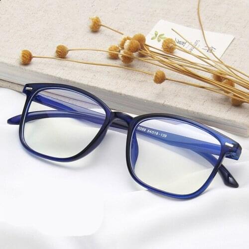 Rectangle Anti Blue Glasses Frames Women Men Clear Computer Eye Glasses Frames for Plastic Eyeglasses Frame