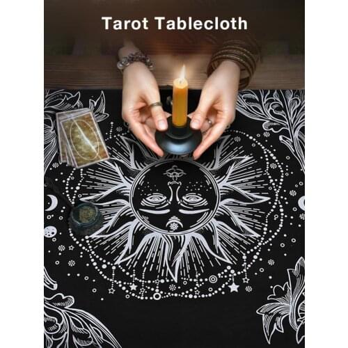 Tarot Tablecloth High-grade Thick Tarot Divination Cards Table Cloth for Magicians Daily Board Games 49*49CM