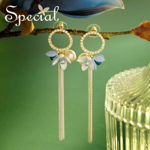 The SPECIAL New Fashion sterling 925 silver needle earrings ear nail display slimming facetassel earrings for women , S2410E