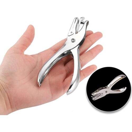 1 Pcs Metal Hand Paper Punch Craft Sheet Single Hole Puncher For Earring Necklace Scrapbooking Punches Materials 3/6mm Hole Size