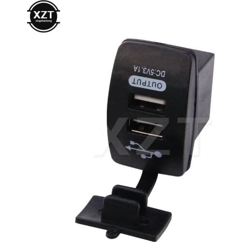 DC 12-24V Waterproof LED Motorcycle Auto Car Dual USB Power Supply Charger Adapter Socket Splitter for Tablet NEWEST