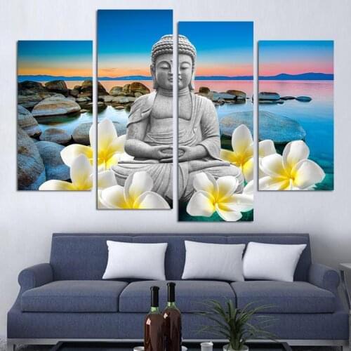 2017 Rushed Paintings Large Size For Buddha Canvas Painting For Interior Room Decoration Cuadros Decoracion Hd Print (unframed)
