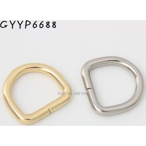 5colors thick inner 20mm polished inside silver opened d ring belt buckle,zinc alloy hardware metal d-ring