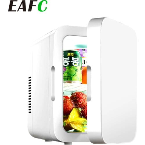 Car Refrigerator 8L Large Capacity Cold and Hot Dual Use Mini Refrigerators 12V for Auto/220V for Home Car Electrical Appliances