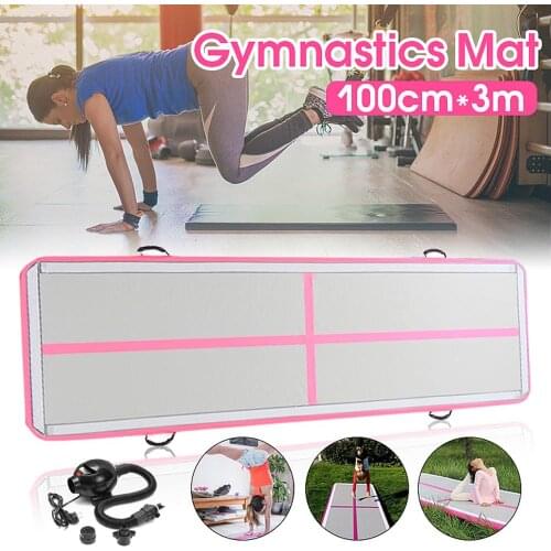 Free Shipping 3m 4m 5m Inflatable Gymnastics Mattress Gym Tumble Air track Floor Tumbling Air Track mat For Adults or Child