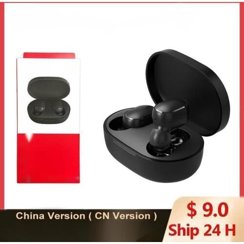 For xiaomi redmi airdots 2 TWS Wireless Earphone Bluetooth AI Control Gaming Headset With Mic Original xiaomi Airdots S Earbuds