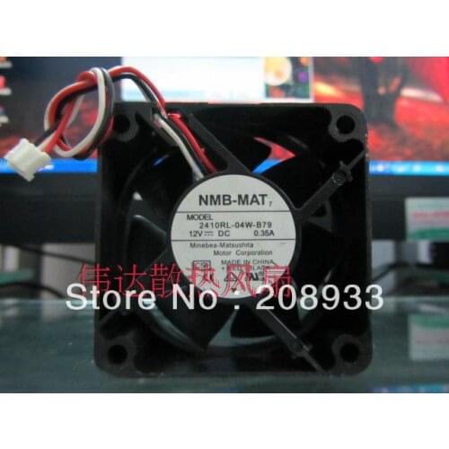 For NMB 2410RL-04W-B79 6025 DC 12V 0.35A