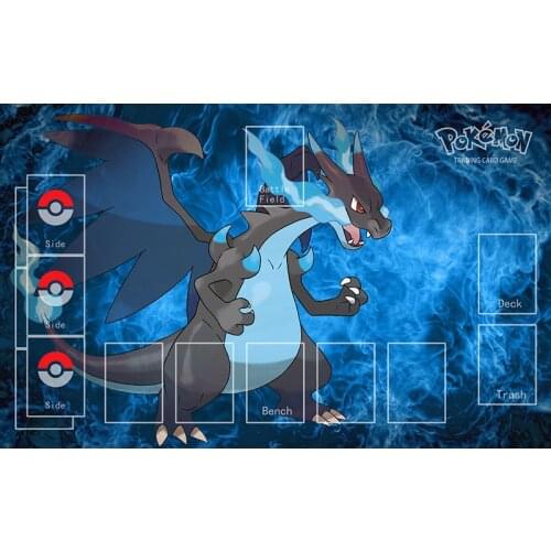 Pokemon Elf Figures Charizard X Playmat Family Board Game Deck Pad Charmander Charmeleon Charizard Dragon Mouse Pad