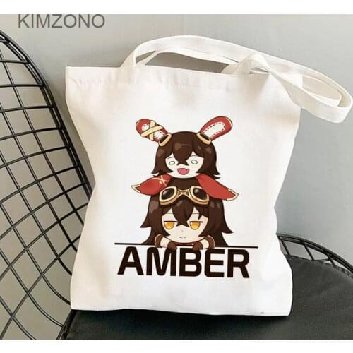 Genshin Impact shopping bag bolsa cotton bolsas de tela jute bag bag sac cabas shoping woven sac toile