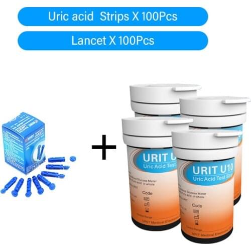 Yongrow 2in1 Uric Acid & Blood Glucose Meter Test Strip for Diabetes Gout Tester Monitor ( not include equipment )