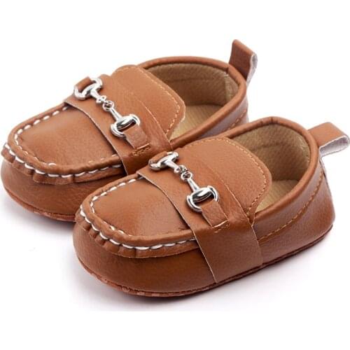 Newborn First Walkers Classic Brand Soft Leather Baby Shoes Moccasins Fashion Infant Boys Girls Slip-on Peas Casual Shoes