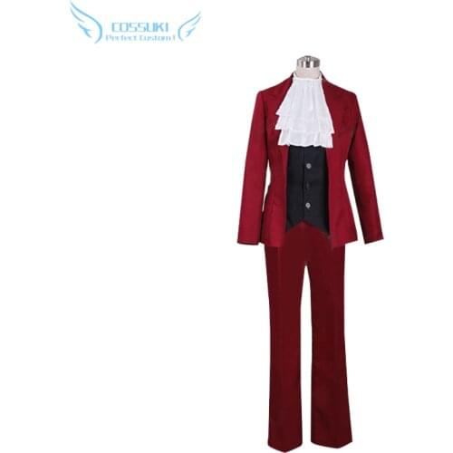 Ace Attorney Miles Edgeworth Cosplay Costume Stage Clothes , Perfect Custom for You