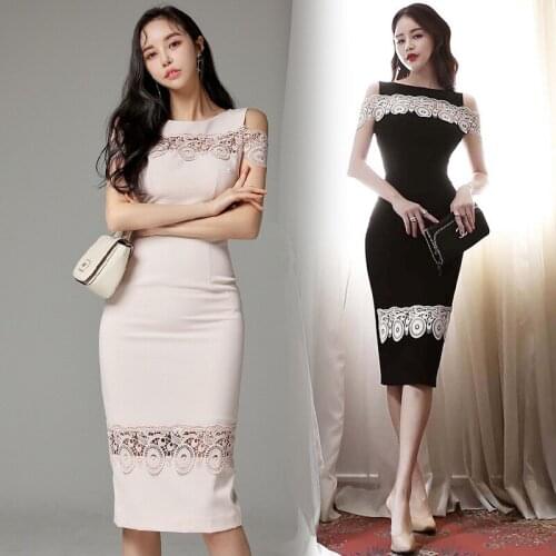 Summer Dresses Bandage Bodycon Sleeveless Womens Dress Lace Pink Black Vintage Elegant Korean Clothes Sexy Party Wrap Sundress
