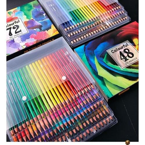 Brutfuner 48/72/120/180 Color Multicolour Pencils Set Artist Painting Sketching Professional Watercolor Pencil Supplies 05865