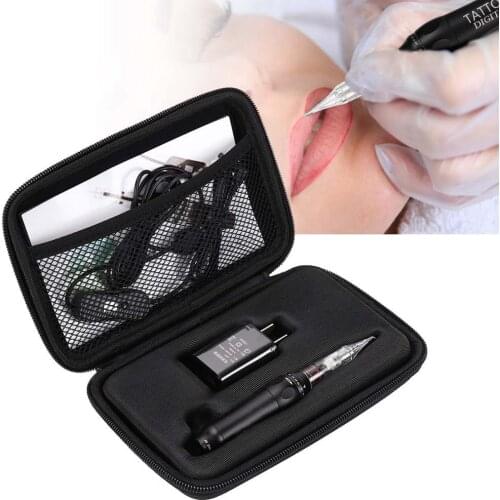 Newest Professional Painless Tattoo Machine Typewriter For Permanent Makeup Eyebrows Microblading Pen Beauty Tattoo Machine Kits